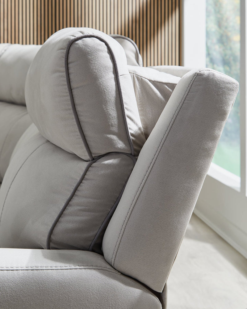 Social Pointe Reclining Sectional with Storage Console - Watson's 87 Furniture (Middlefield,OH)