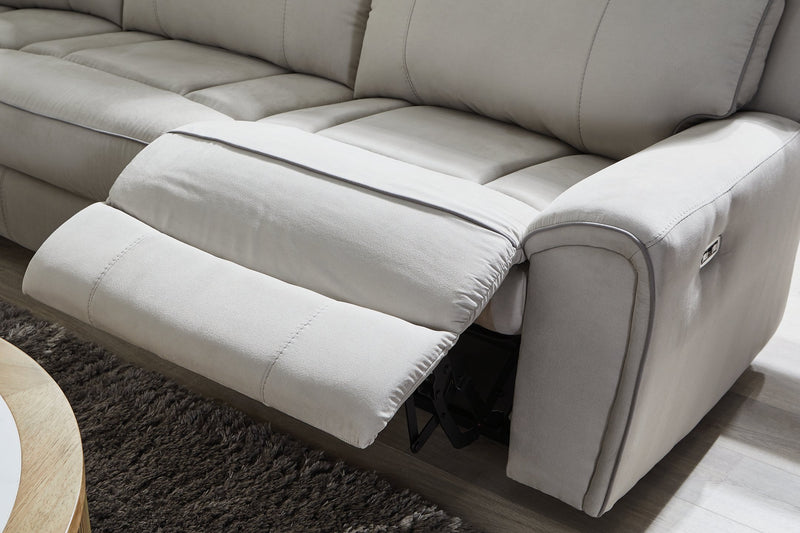Social Pointe Reclining Sectional with Storage Console - Watson's 87 Furniture (Middlefield,OH)