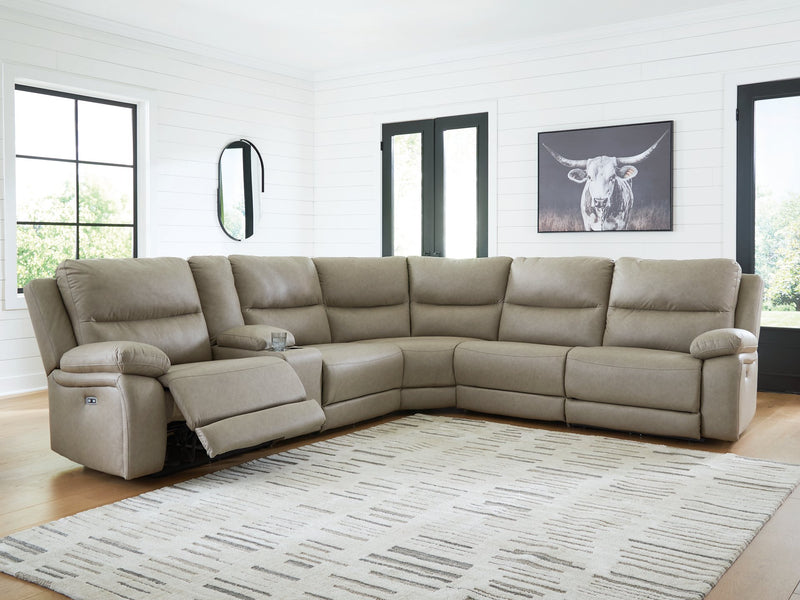 Narwhal Place Reclining Sectional with Storage Console - Watson's 87 Furniture (Middlefield,OH)
