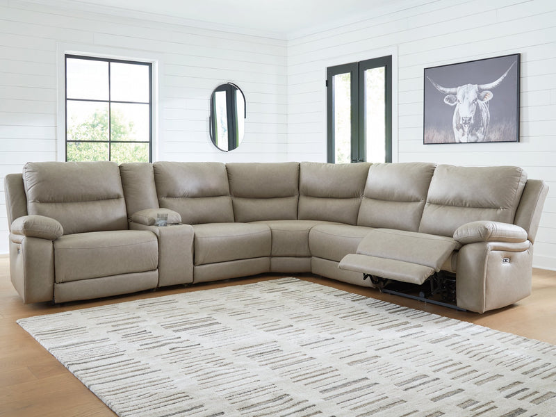 Narwhal Place Reclining Sectional with Storage Console - Watson's 87 Furniture (Middlefield,OH)