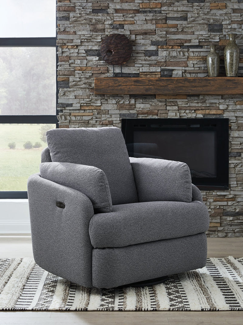 Alainmont Next-Gen Nuvella Swivel Power Recliner - Watson's 87 Furniture (Middlefield,OH)