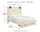 Cambeck Bed with 2 Storage Drawers - Watson's 87 Furniture (Middlefield,OH)