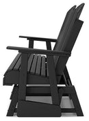 Hyland wave Outdoor Glider Loveseat - Watson's 87 Furniture (Middlefield,OH)