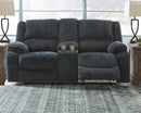 Draycoll Reclining Loveseat with Console - Watson's 87 Furniture (Middlefield,OH)