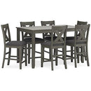 Caitbrook Counter Height Dining Table and Bar Stools (Set of 7) - Watson's 87 Furniture (Middlefield,OH)