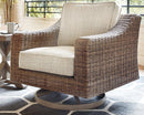 Beachcroft Outdoor Swivel Lounge with Cushion - Watson's 87 Furniture (Middlefield,OH)