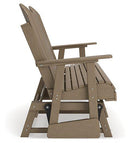 Hyland wave Outdoor Glider Loveseat - Watson's 87 Furniture (Middlefield,OH)