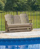 Hyland wave Outdoor Glider Loveseat - Watson's 87 Furniture (Middlefield,OH)