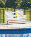 Hyland wave Outdoor Glider Loveseat - Watson's 87 Furniture (Middlefield,OH)