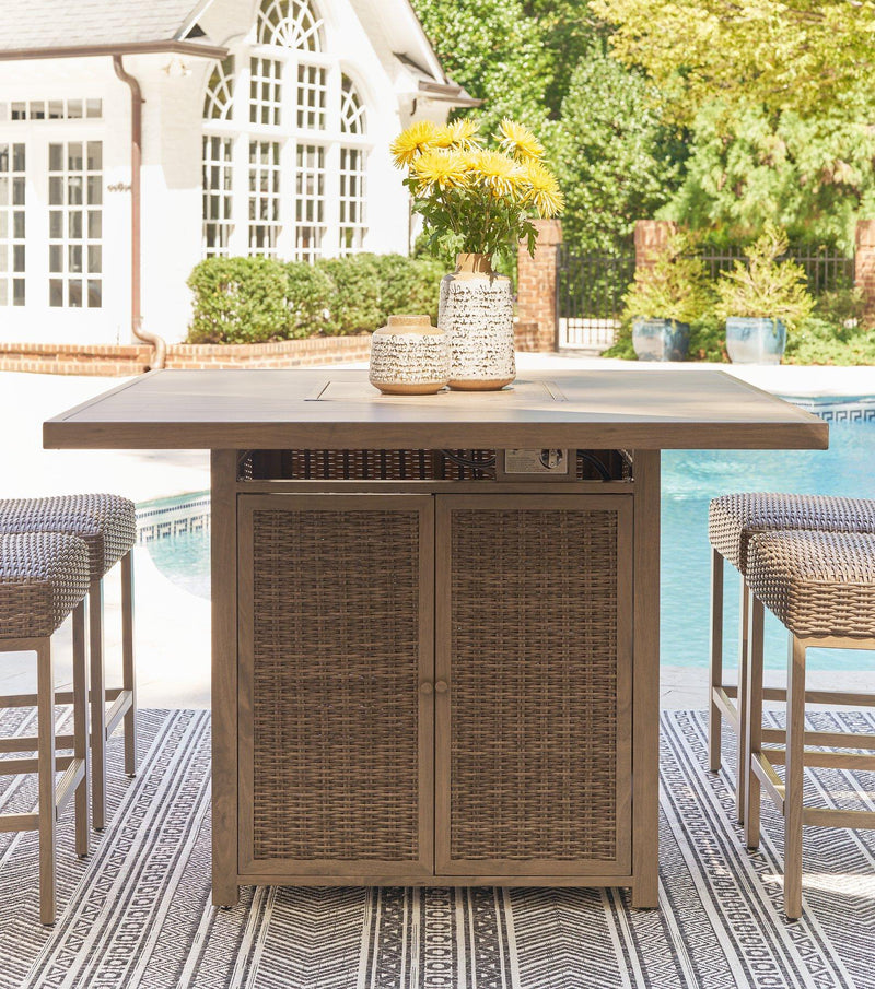 Walton Bridge Outdoor Bar Set - Watson's 87 Furniture (Middlefield,OH)