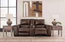 Alessandro Power Reclining Loveseat with Console - Watson's 87 Furniture (Middlefield,OH)