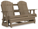 Hyland wave Outdoor Glider Loveseat - Watson's 87 Furniture (Middlefield,OH)