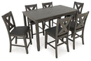 Caitbrook Counter Height Dining Table and Bar Stools (Set of 7) - Watson's 87 Furniture (Middlefield,OH)