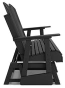 Hyland wave Outdoor Glider Loveseat - Watson's 87 Furniture (Middlefield,OH)