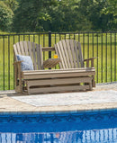 Hyland wave Outdoor Glider Loveseat - Watson's 87 Furniture (Middlefield,OH)