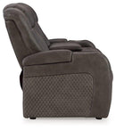 Fyne-Dyme Power Reclining Loveseat with Console - Watson's 87 Furniture (Middlefield,OH)