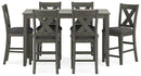 Caitbrook Counter Height Dining Table and Bar Stools (Set of 7) - Watson's 87 Furniture (Middlefield,OH)