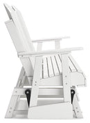 Hyland wave Outdoor Glider Loveseat - Watson's 87 Furniture (Middlefield,OH)