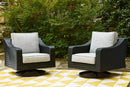 Beachcroft Outdoor Swivel Lounge with Cushion - Watson's 87 Furniture (Middlefield,OH)