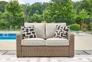 Beachcroft Outdoor Loveseat with Cushion - Watson's 87 Furniture (Middlefield,OH)