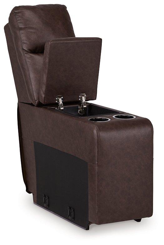 Punch Up Power Reclining Sectional Loveseat with Console - Watson's 87 Furniture (Middlefield,OH)