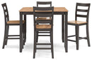 Gesthaven Counter Height Dining Table and 4 Barstools (Set of 5) - Watson's 87 Furniture (Middlefield,OH)