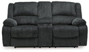 Draycoll Power Reclining Loveseat with Console - Watson's 87 Furniture (Middlefield,OH)