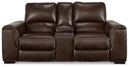 Alessandro Power Reclining Loveseat with Console - Watson's 87 Furniture (Middlefield,OH)