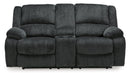 Draycoll Power Reclining Loveseat with Console - Watson's 87 Furniture (Middlefield,OH)