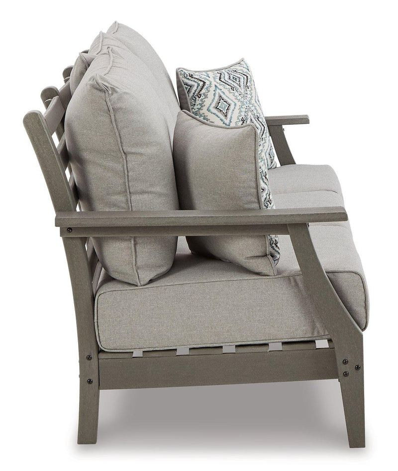 Visola Outdoor Sofa and Loveseat Set - Watson's 87 Furniture (Middlefield,OH)