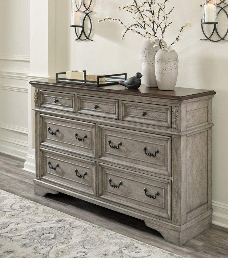 Lodenbay Dresser and Mirror - Watson's 87 Furniture (Middlefield,OH)