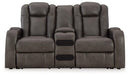 Fyne-Dyme Power Reclining Loveseat with Console - Watson's 87 Furniture (Middlefield,OH)