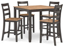 Gesthaven Counter Height Dining Table and 4 Barstools (Set of 5) - Watson's 87 Furniture (Middlefield,OH)