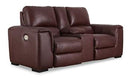 Alessandro Power Reclining Loveseat with Console - Watson's 87 Furniture (Middlefield,OH)