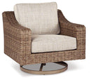 Beachcroft Outdoor Swivel Lounge with Cushion - Watson's 87 Furniture (Middlefield,OH)