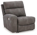 Next-Gen DuraPella Power Reclining Sectional Loveseat with Console - Watson's 87 Furniture (Middlefield,OH)