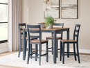 Gesthaven Counter Height Dining Table and 4 Barstools (Set of 5) - Watson's 87 Furniture (Middlefield,OH)
