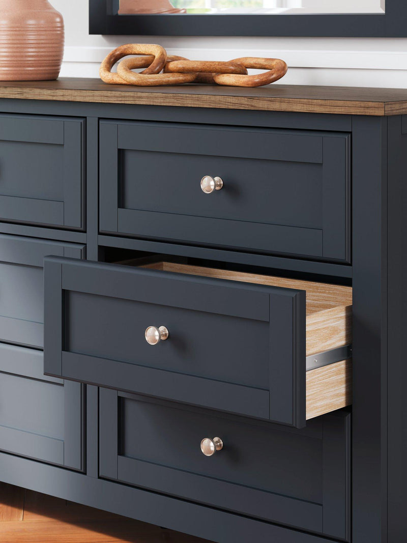 Landocken Dresser and Mirror - Watson's 87 Furniture (Middlefield,OH)
