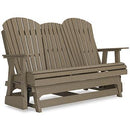 Hyland wave Outdoor Glider Loveseat - Watson's 87 Furniture (Middlefield,OH)