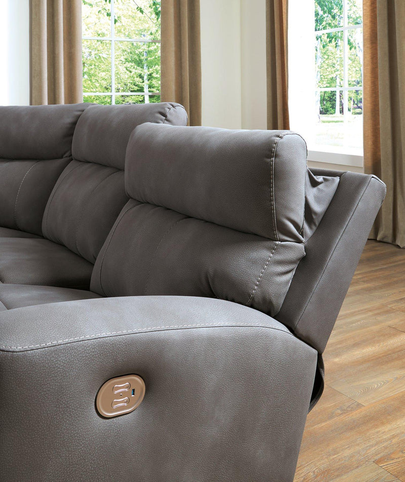 Next-Gen DuraPella Power Reclining Sectional - Watson's 87 Furniture (Middlefield,OH)