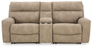 Next-Gen DuraPella Power Reclining Sectional Loveseat with Console - Watson's 87 Furniture (Middlefield,OH)