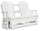 Hyland wave Outdoor Glider Loveseat - Watson's 87 Furniture (Middlefield,OH)