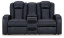Fyne-Dyme Power Reclining Loveseat with Console - Watson's 87 Furniture (Middlefield,OH)