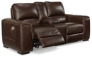 Alessandro Power Reclining Loveseat with Console - Watson's 87 Furniture (Middlefield,OH)