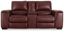 Alessandro Power Reclining Loveseat with Console - Watson's 87 Furniture (Middlefield,OH)