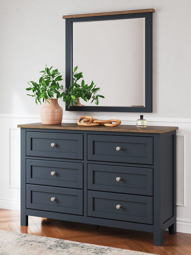 Landocken Dresser and Mirror - Watson's 87 Furniture (Middlefield,OH)