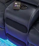 Fyne-Dyme Power Reclining Loveseat with Console - Watson's 87 Furniture (Middlefield,OH)
