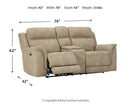 Next-Gen DuraPella Power Reclining Loveseat with Console - Watson's 87 Furniture (Middlefield,OH)