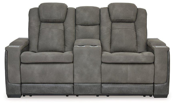 Next-Gen DuraPella Power Reclining Loveseat with Console - Watson's 87 Furniture (Middlefield,OH)