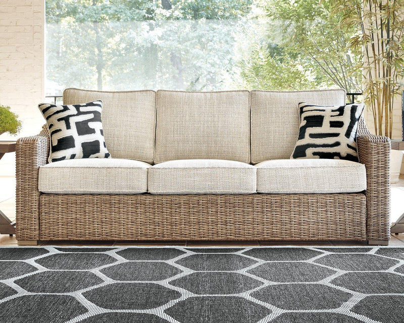 Beachcroft Outdoor Sofa, Lounge Chairs and Fire Pit - Watson's 87 Furniture (Middlefield,OH)